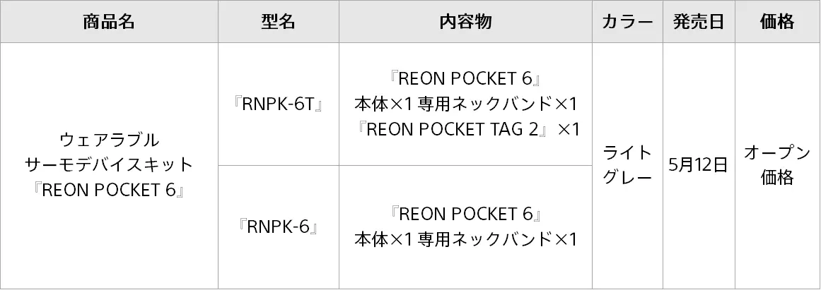 REON POCKET 6（レオンポケット 6） RNPK-6T RNPK-6